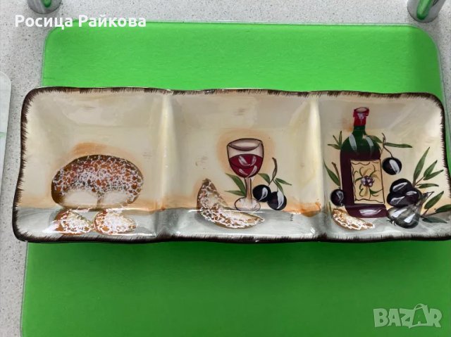 Плато за сервиране от три части, снимка 1