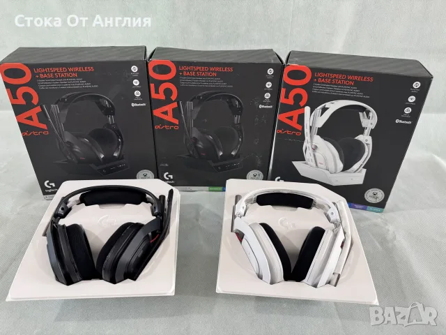 Слушалки - Logitech Astro A50 Wireless + Base Station (939-002224) Gen 5