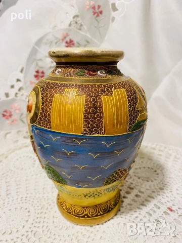 японска порцеланова ваза, снимка 5 - Вази - 51252558