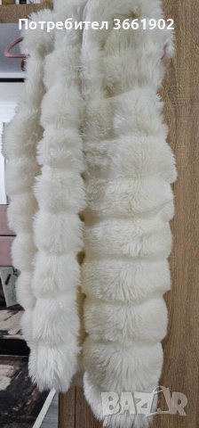Пухен елек дълъг с гугла , снимка 3 - Елеци - 54029301