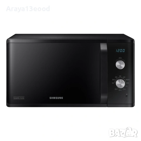 Микровълнова фурна с грил Samsung MG23K3614AK/EG, 23л, керамично покритие, LED дисплей, снимка 8 - Микровълнови - 53898650