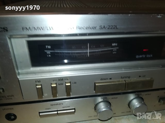 TECHNICS SA-222L RECEIVER MADE IN JAPAN-ВНОС SWISS 0309231123, снимка 9 - Ресийвъри, усилватели, смесителни пултове - 42062449