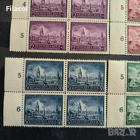 Германия Главно правителство 1942 1942 Люблин карета MNH, снимка 4 - Филателия - 50184510