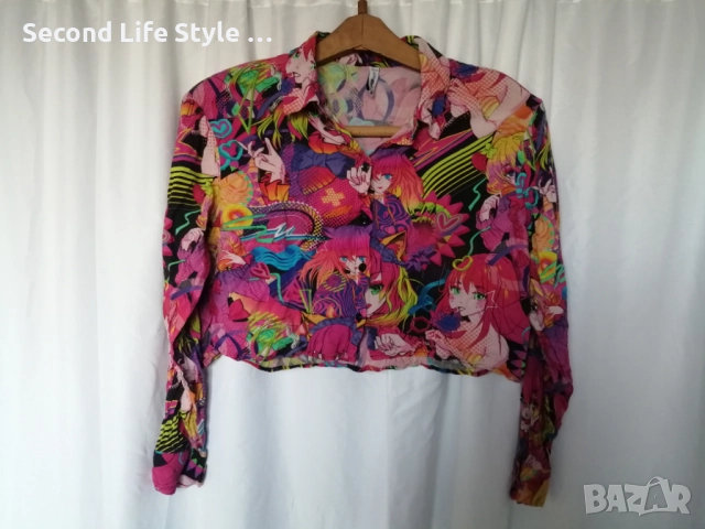 Дамска къса риза аниме манга момичета FB Sister р-р M, снимка 2 - Ризи - 52921615