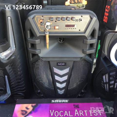 Караоке тонколона 12 инча NDR W1012 с безжичен микрофон, снимка 5 - Тонколони - 42561286