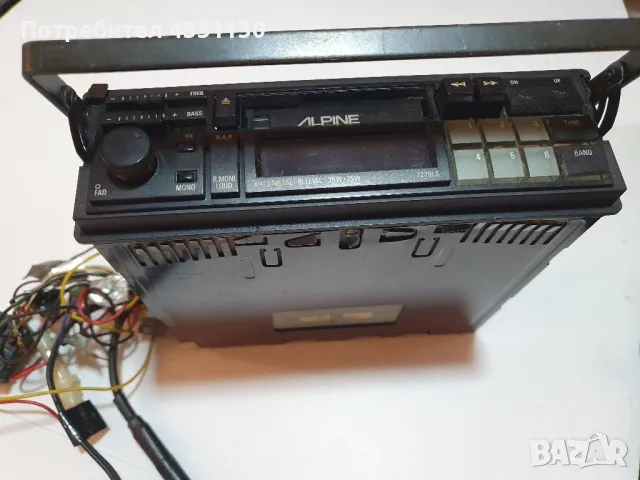 alpine радио касетофон винтидж , снимка 5 - Радиокасетофони, транзистори - 49173031