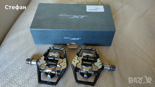 Педали Shimano Deore XT PD-8120 SPD + парчета, снимка 6 - Части за велосипеди - 54351869