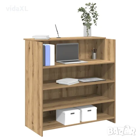 vidaXL Приемно бюро, дъб артизан, 100x50x103,5 см, инженерно дърво, снимка 2 - Бюра - 56147062