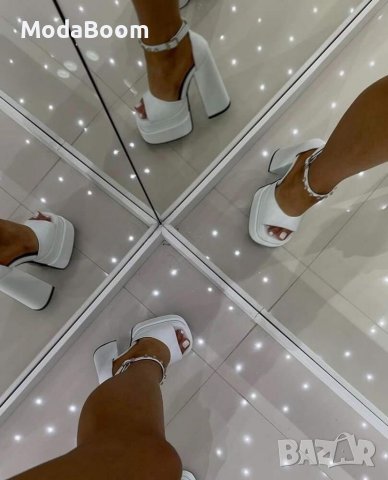 Дамски сандали на ток , снимка 4 - Сандали - 37277966