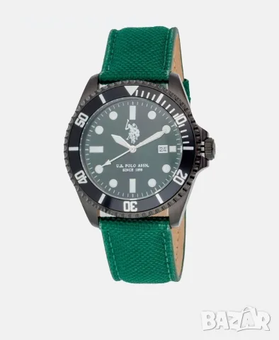 Чисто нов мъжки часовник U.S. Polo Assn. Watch, черен цвят
