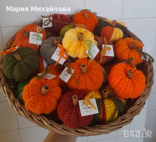 Декоративни тикви изработени на една кука, снимка 3 - Други - 55871139