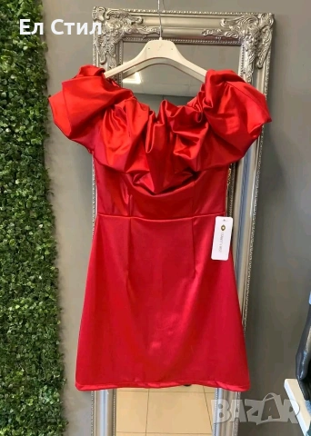 🌹Къса сатенена рокля. , снимка 9 - Рокли - 53961253