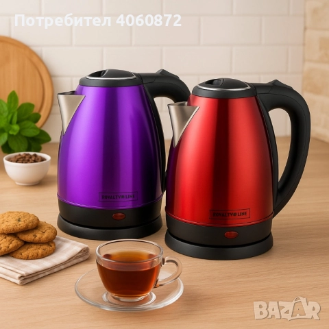 Електрическа кана за вода 1,7л 1500W - 2 модела