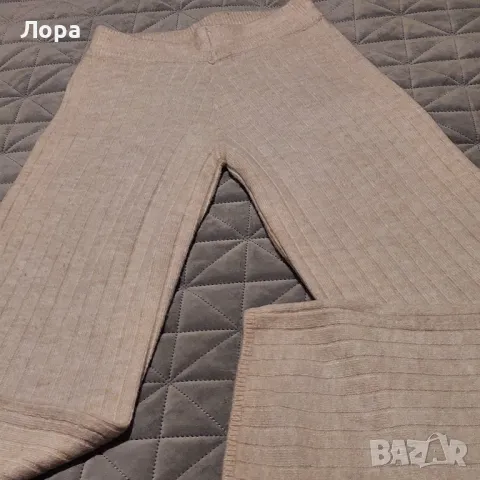 Дамски панталон плетиво, снимка 4 - Панталони - 49331361