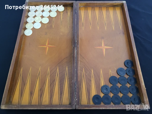 #9 Дървен шах с табла от най-големите , снимка 5 - Шах и табла - 50989092