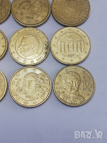 лот 9 монети от 10 евроцента различни държави, снимка 5 - Нумизматика и бонистика - 47993675