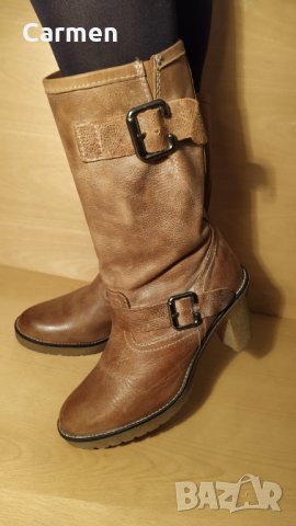 Италиански ботуши от естествена кожа, снимка 6 - Дамски ботуши - 31280862