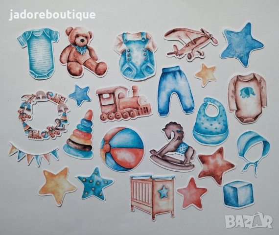 Дизайнерски стикери за скрапбук различни теми Лято/ Свети Валентин/ Пътешествия/ Бебешки и други, снимка 10 - Други - 45556866