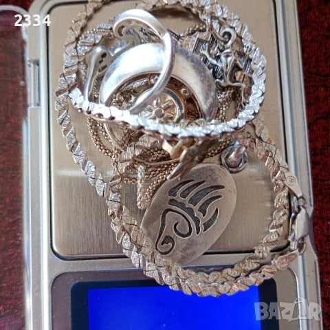 Сребърни бижута , снимка 3 - Колиета, медальони, синджири - 51529628