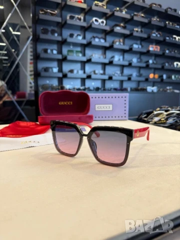 очила с черен обикновен калъф и ув защита gucci , снимка 2 - Слънчеви и диоптрични очила - 50843714