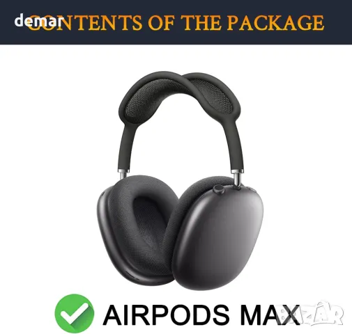 Резервен комплект SOULWIT за AirPods Max, черно, снимка 2 - Други - 48011030