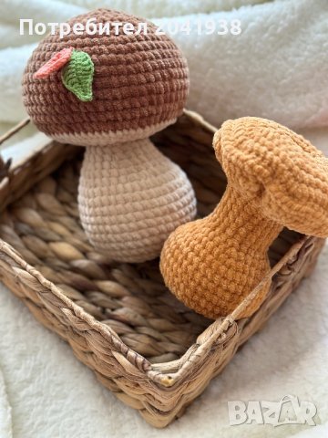 Плетени гъбки, снимка 3 - Играчки за стая - 42448365