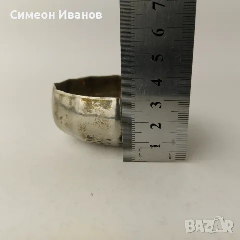 Интересна Посребрена Малка Купа B0125, снимка 8 - Антикварни и старинни предмети - 48693775