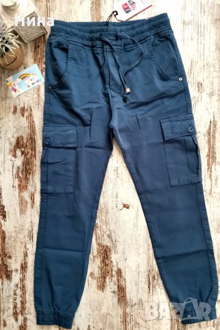 Карго панталони син цвят 