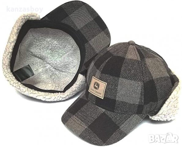 John Deere Ear Guard Winter Hat with Sherpa - страхотна зимна шапка, снимка 1 - Шапки - 35626849