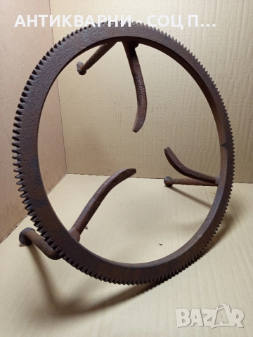 Стар Ръчно Изработен Масивен Саджек Пиростия За Огнище 9кг. , снимка 3 - Антикварни и старинни предмети - 52540087