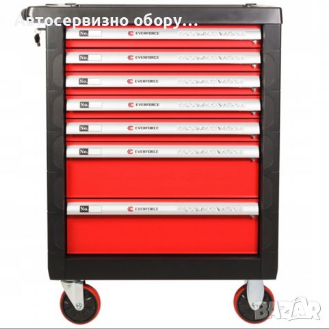 ШКАФ С ИНСТРУМЕНТИ EVERFORCE СЪС 7 ЧЕКМЕДЖЕТА – 6 ПЪЛНИ, снимка 2 - Други инструменти - 36938483