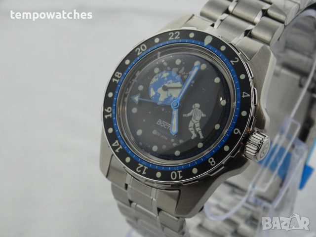 ВОСТОК АМФИБИЯ АВТОМАТИЧЕН ref: 14032Г - GMT - “КОСМОДАЙВЕР”- “ЗЕМЛЯНИН” 2 - ЛИМИТИРАН - 730 бр., снимка 9 - Мъжки - 52043602