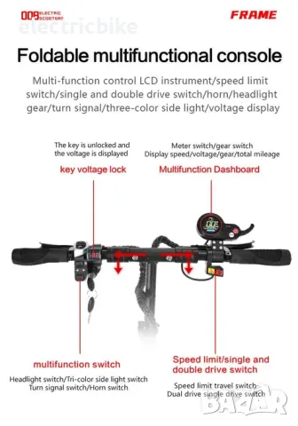 Офроуд електрически скутер/тротинетка Quickwheel Q7 PRO 3200W,52V/19Аh, снимка 9 - Велосипеди - 47671927