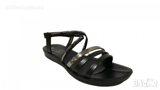 Дамски сандали в бяло и черно, снимка 3 - Сандали - 37256012