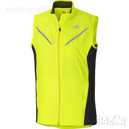 adidas Men's Gilet Yellow electricity - страхотен мъжки елек, снимка 2 - Спортни дрехи, екипи - 30347757