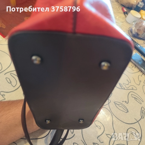 Стилна дамска чанта с изображение Роза-3Д Естествена кожа , снимка 5 - Чанти - 51953541