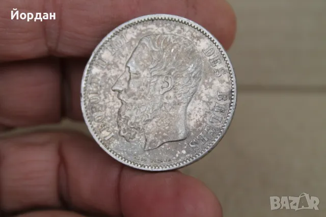 Сребърна монета ''5 Франка'' 1869-та година, снимка 8 - Нумизматика и бонистика - 47903256