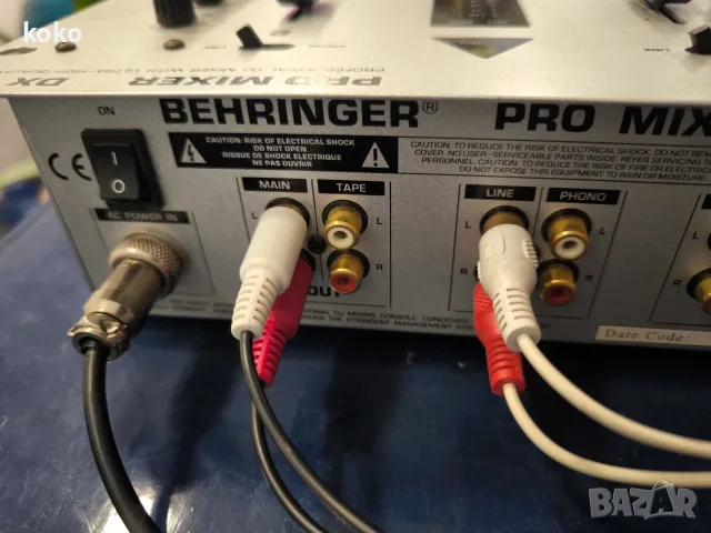 Dj mixer Behringer пулт миксер смесител маш пулт , снимка 6 - Ресийвъри, усилватели, смесителни пултове - 55848208
