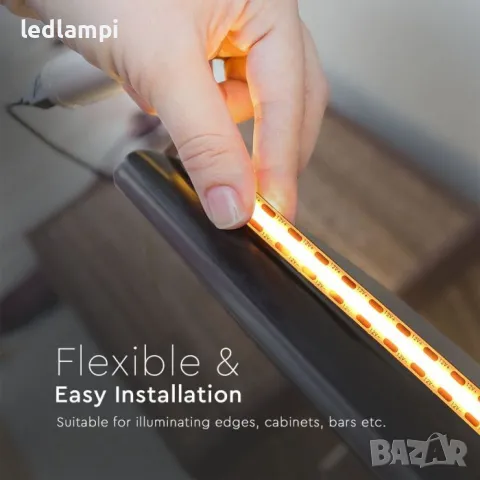LED лента COB 24V 280LED Студено Бяла Светлина, снимка 6 - Лед осветление - 49221244