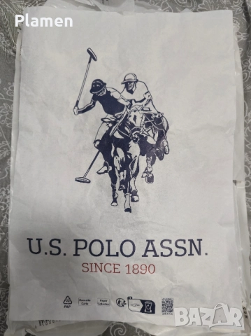US POLO тениска с яка, снимка 3 - Тениски - 51535962