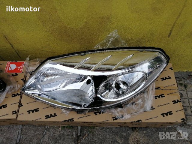 Dacia Sandero фарове Дачия Сандеро фар 2008 - хром дачиа, снимка 4 - Части - 30439532