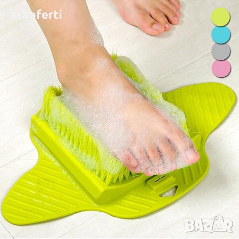 Масажираща четка за лесно и бързо почистване на краката под душа., снимка 2 - Масажори - 35529046