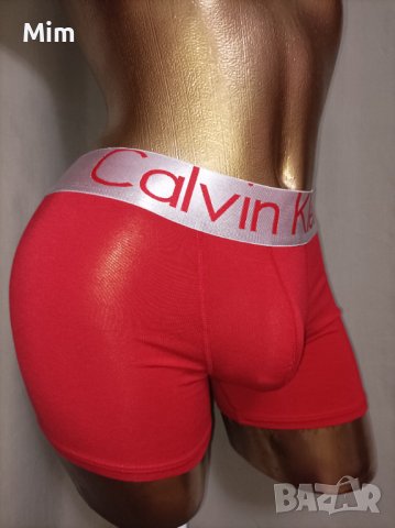  CALVIN KLEIN XL Червен боксер с лого, снимка 5 - Бельо - 38666733