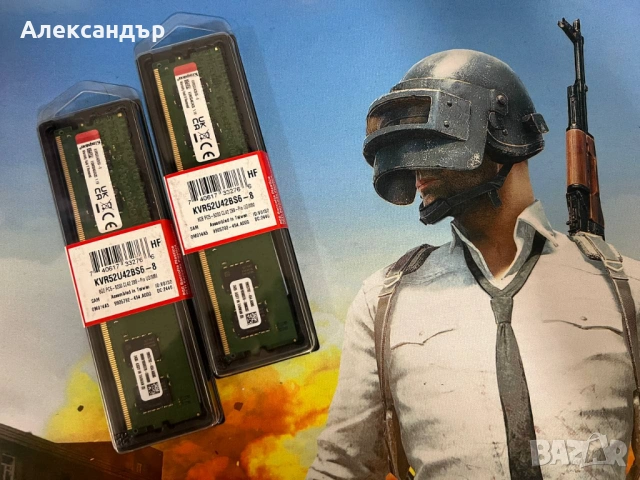 Нова RAM памет Kingston 8GB KVR52U42BS6-8 DDR5 5200MHz CL42 c ГАРАНЦИЯ