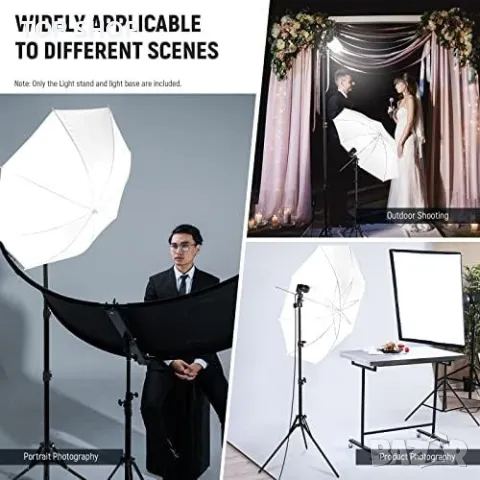 Нова стойка за осветление лампа студийна фотография снимки държач, снимка 6 - Чанти, стативи, аксесоари - 50015915