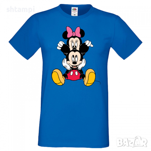 Мъжка тениска Mickey & Minnie 3 Подарък,Изненада,Рожден ден, снимка 2 - Тениски - 36575481
