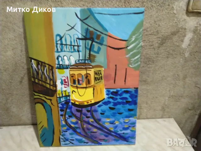 Картина пейзаж акрилни бои СДП 22-30х40см, снимка 3 - Декорация за дома - 50303447