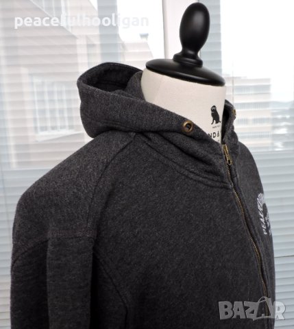 Peak Performace Men`s Full Zipped Grey Long Sleeve Hoodie Size L, снимка 8 - Суичъри - 44340820