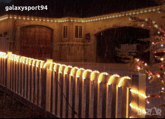 LED Украса Маркуч ЛЕД 100метрови за Къщи, заведения, тераси, хотели др, снимка 6 - Лед осветление - 38583548