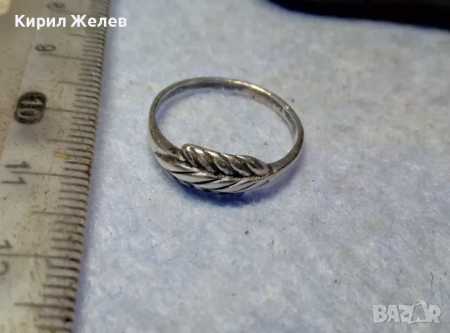 ЖИТНИ КЛАСОВЕ СТАР СРЕБЪРЕН ПРЪСТЕН СРЕБРО ВИСОКА ПРОБА АРТ ИЗРАБОТКА с ЩЕМПЕЛ на МАЙСТОРА 47512, снимка 8 - Антикварни и старинни предмети - 49601280